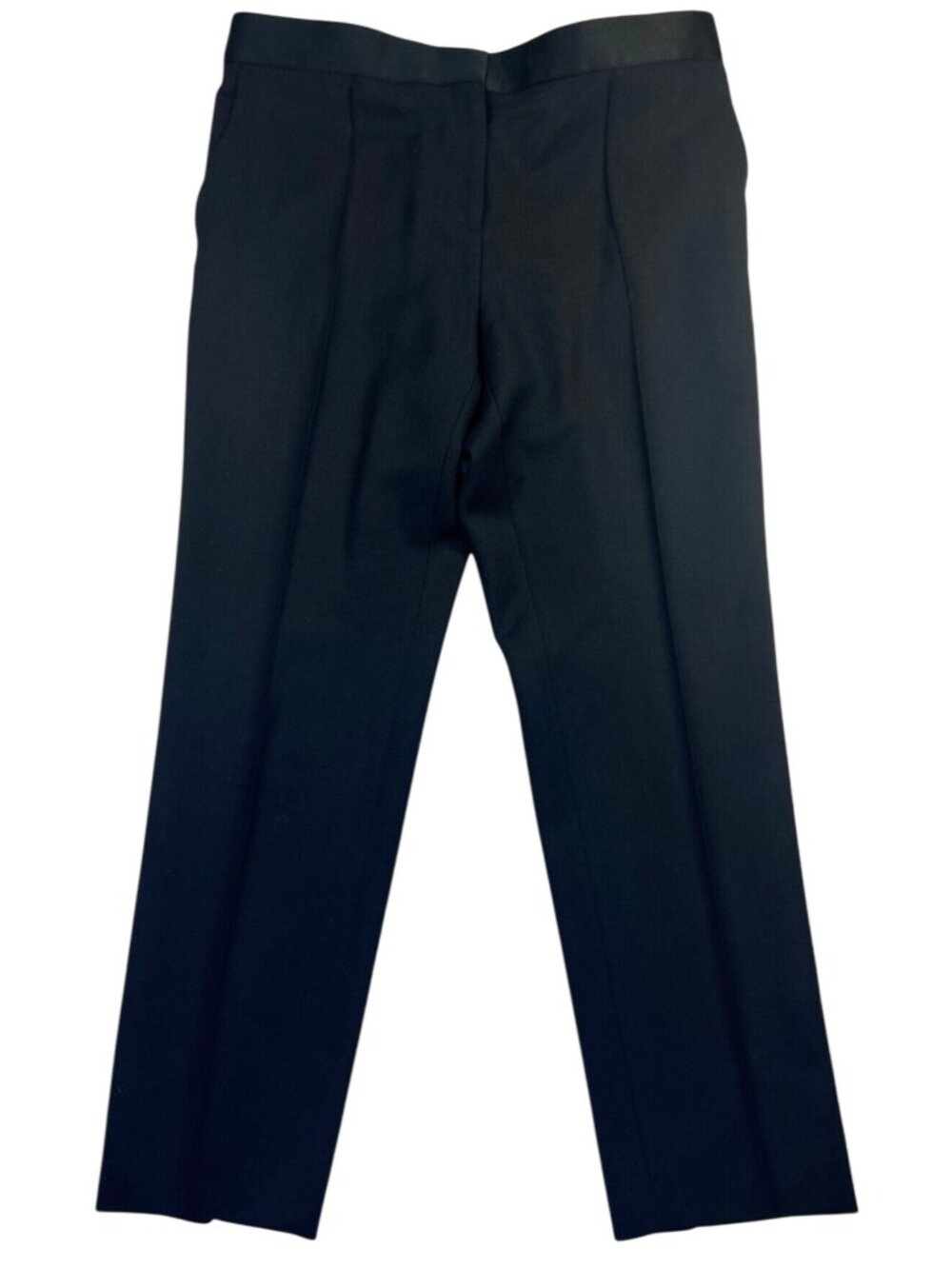 Celine Tailored Pants Women's EU 44 Black 100% Wool Luxury Office Wear